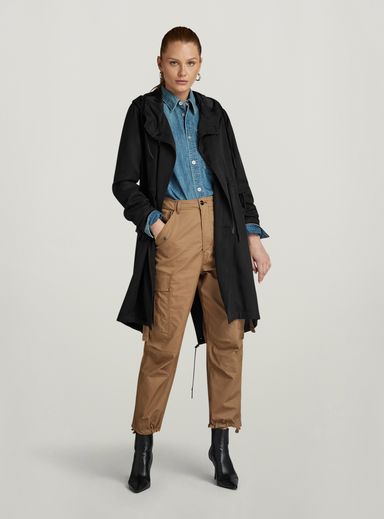 Fluid Fishtail Hooded Parka